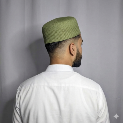 Shukr Sage Green - Prayer Cap - Medium